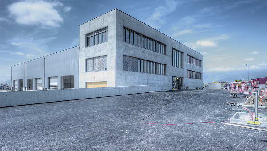 Aussenansicht Projekt Industrial Rampini Construction Zentrum für Produktion, Logistik und Verwaltung