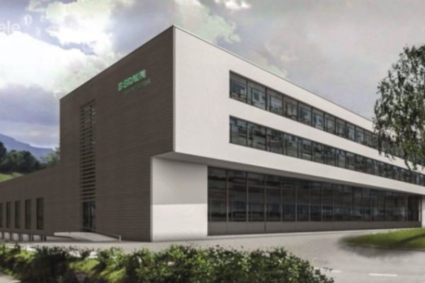 B. Braun legt Grundstein für Erweiterungsbau